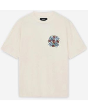 Amiri Runder Kragen T-Shirt - Weiß