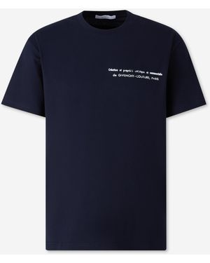Givenchy Camiseta Cuello Redondo - Azul