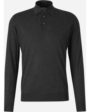 Santa Eulalia Cashmere And Silk Polo - Black