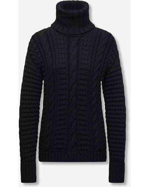 Moncler Genius Jersey Punto Lana - Azul