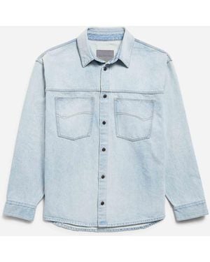 Balenciaga Denim Overshirt - Blue
