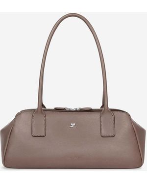 Courreges Medium Strip Bag - White