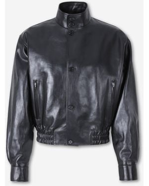 Jil Sander Leather Jacket - Black