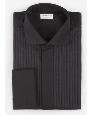 Santa Eulalia Tuxedo Shirt - Black