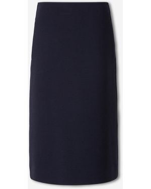 Jil Sander Gonna Midi Svasata - Blu