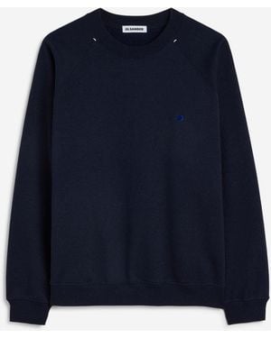 Jil Sander Crew Neck Sweatshirt - Blue