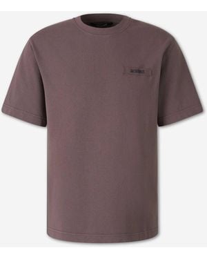Jacquemus T-Shirt Con Logo - Viola