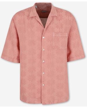 Vincenzo Di Ruggiero Linen Casual Shirt - Pink
