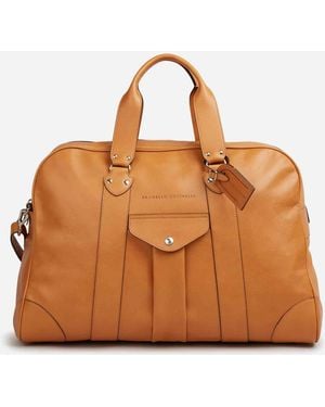Brunello Cucinelli Leather Travel Bag - Brown