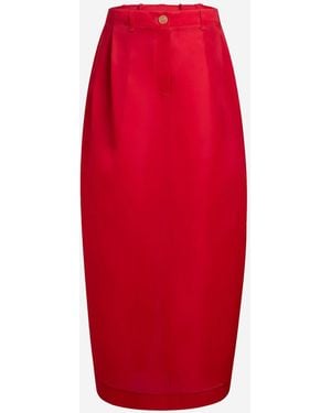 KHAITE Gonna Lunga Lucian - Rosso