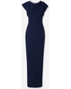 Rachel Gilbert Orion Trim Dress - Blue