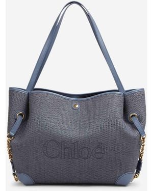 Chloé Clover Doppelgrifftasche - Blau