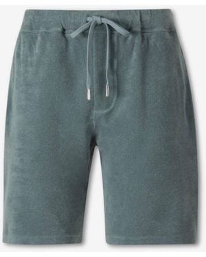 Fedeli Terry Bermuda Shorts - Blue