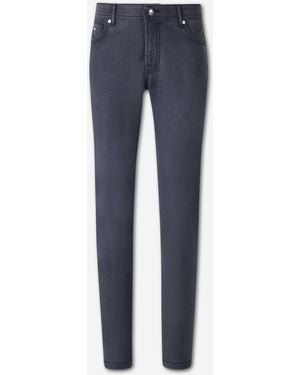 Marco Pescarolo Straight Wool Trousers - Blue