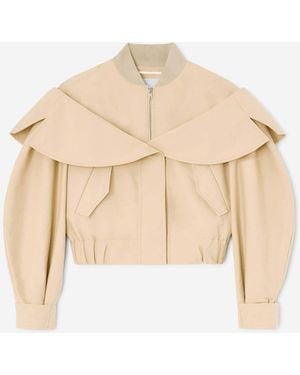 Ganni Bomber Cotton - Natural