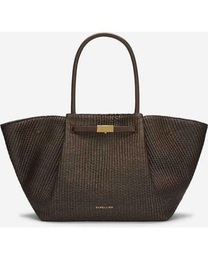 DeMellier The New York Raffia Bag - Black
