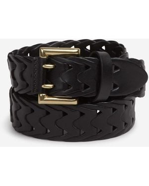 Santa Eulalia Braided Belt - Black
