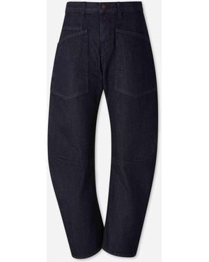 Nili Lotan Weitbeinige Jeans Shon - Blau