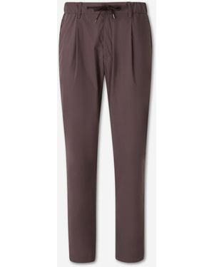 Herno Technical Straight Leg Pants - Purple