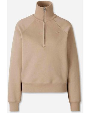 Ami Paris Sudadera Cuello Alto - Neutro