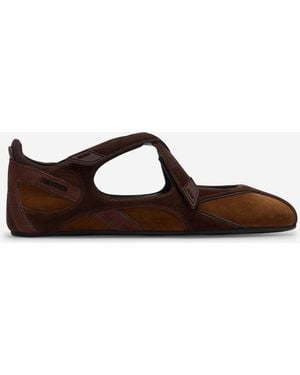 The Attico Foor 01 Ballerinas - Brown
