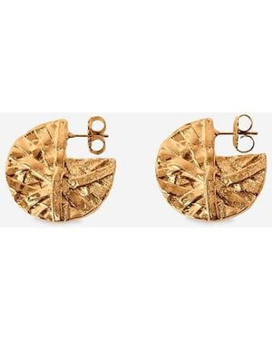 Paola Sighinolfi Medium Icon Hoops Earrings - Metallic