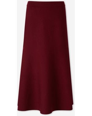 Jonathan Simkhai Knit Midi Skirt - Red