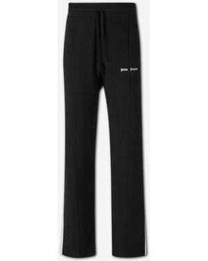 Palm Angels Wool Jogger Trousers - Black