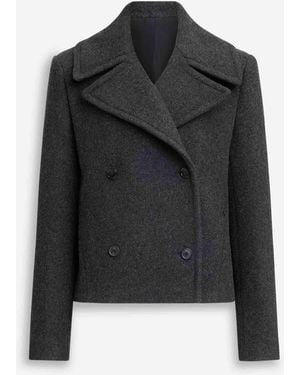 Alaïa Short Merino Wool Coat - Black