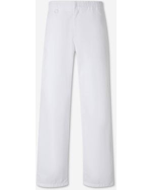 Laminar Wide Leg Technical Trousers - White