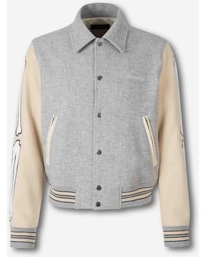 Amiri Giubbotto Bomber Skel - Bianco