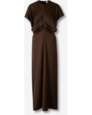 TOTEME Midi Satin Dress - Brown