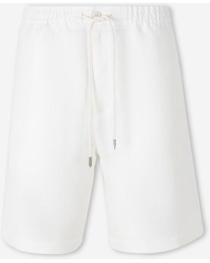 Canali Plain Bermuda Shorts - White