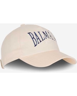 Balmain University Cotton Cap - White