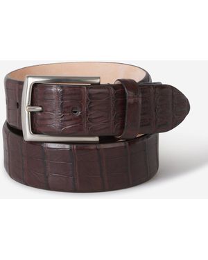 Santa Eulalia Croco Belt - Brown
