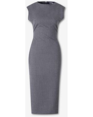 Jacquemus Alba Midi Dress - Gray