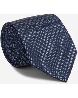 Petronius Floral Silk Tie - Blue
