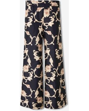 La DoubleJ Wide Silk Pants - Black