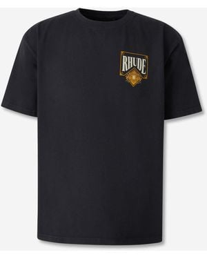 Rhude Card Tee T-Shirt - Black