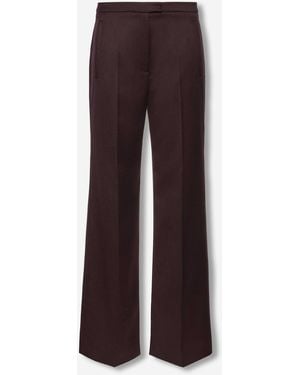 Magda Butrym Straight Wool Pants - Brown