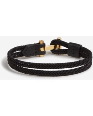 Tom Ford Braided Logo Bracelet - White