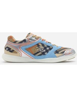 Burberry Sneakers Matrix Check - Blau