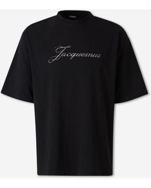 Jacquemus Camiseta Manga Corta - Negro
