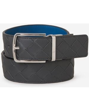Bottega Veneta Wendegürtel Aus Intrecciato - Blau