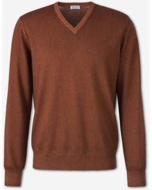 Santa Eulalia Jumper V-Neck - Brown