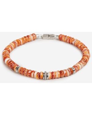 Tateossian Natural Stone Bracelet - Orange