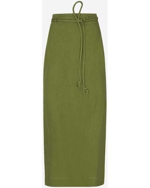 ANDRES OTALORA Mar De Ti Maxi Skirt - Green