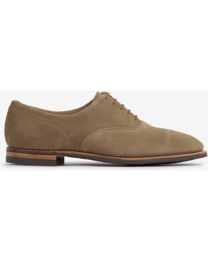 Crockett & Jones Suede Oxford Shoes - Brown