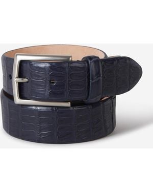 Santa Eulalia Croco Belt - Blue