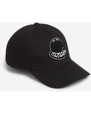 Moncler Gorra Logo Patch - Negro